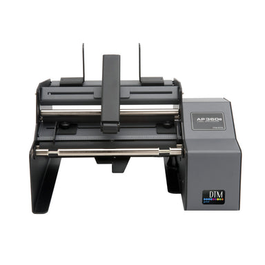 DTM AP360e round bottle label applicator without a container, front view