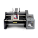 DTM AP380e bottle label applicator with a chocolate jar, front view