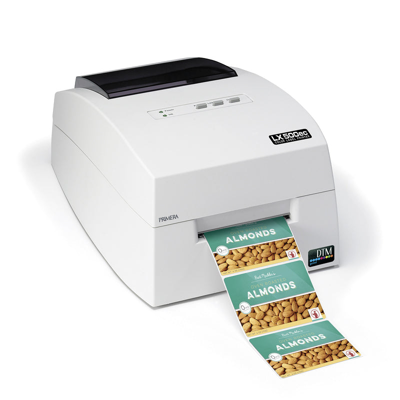 DTM lx500ec colour label printer almond label front right
