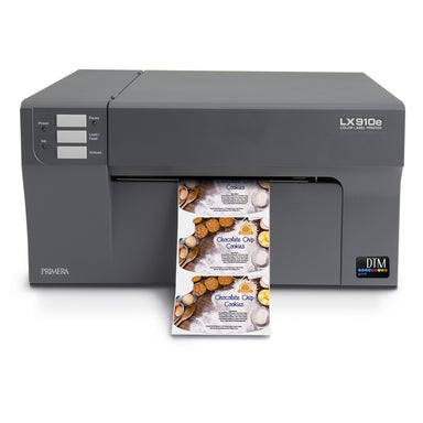 DTM lx910e colour label printer cookies label front
