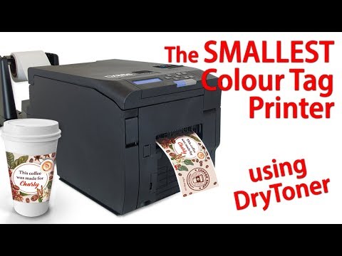 DTM CX86e colour tag printer demonstration