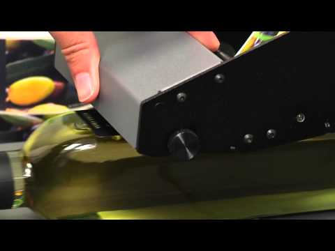 DTM AP550e flat surface label applicator demonstration