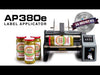 DTM AP380e label applicator with matrix rewinding demonstration