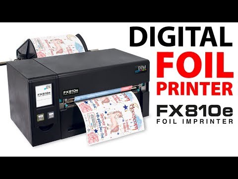 DTM FX810e wide foil imprinter demonstration