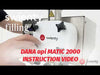 Swienty DANA api MATIC 2000+ filling machine demonstration for the electric floor stand configuration