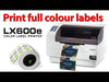 DTM LX600e colour label printer demonstration