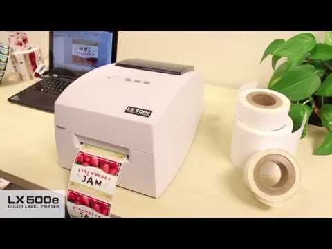 DTM LX500ec colour label printer demonstration